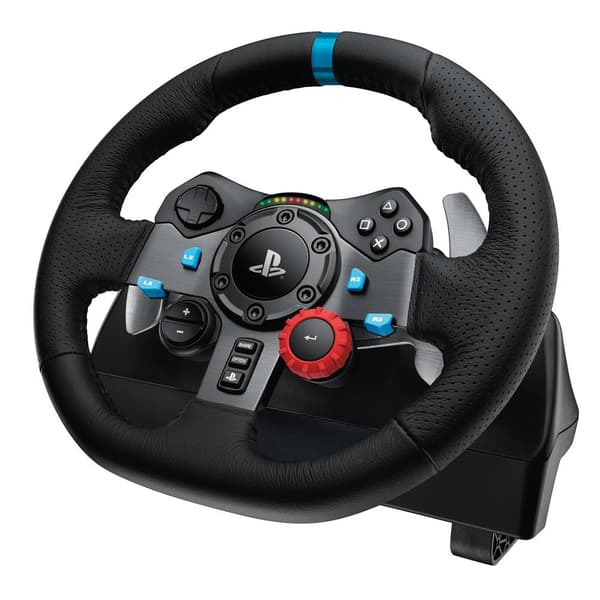 Logitech Gaming G29 Driving Force Ratt PC, PlayStation 3, PlayStation 4, PlayStation 5 Svart