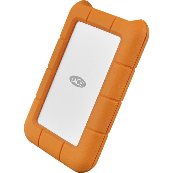 LaCie Rugged 2 TB Extern hårddisk 2.5 USB-C® Silver, Orange STFR2000800