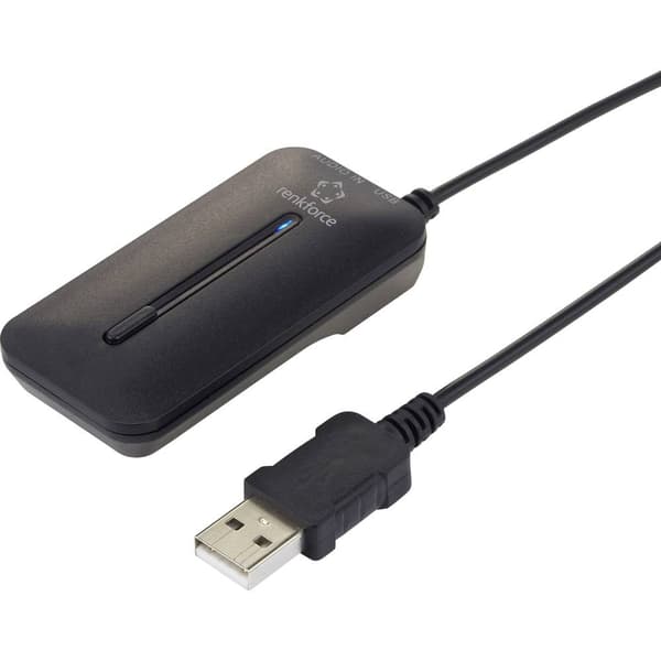 Renkforce BTX-3000T Bluetooth musiksändare Kommunikation - Bluetooth version: 3.0 +EDR, A2DP 10 m AptX-Teknologi