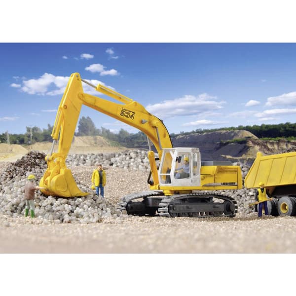 Kibri 11285 H0 Byggmodell Konstruktionsfordon Liebherr R934 Litronic Hydraulgrävmaskin