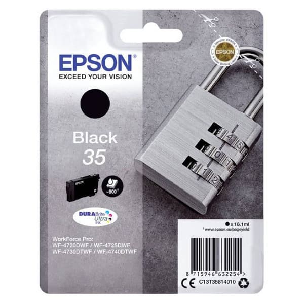 Epson Bläck T3581, 35 Original Svart C13T35814010