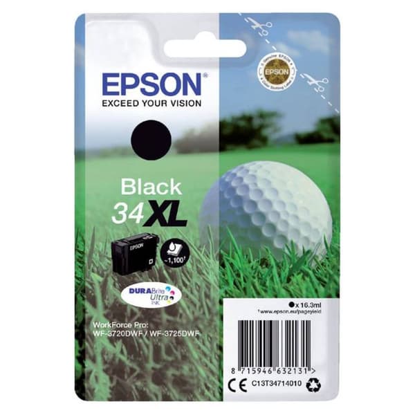 Epson Bläck T3471, 34XL Original Svart C13T34714010
