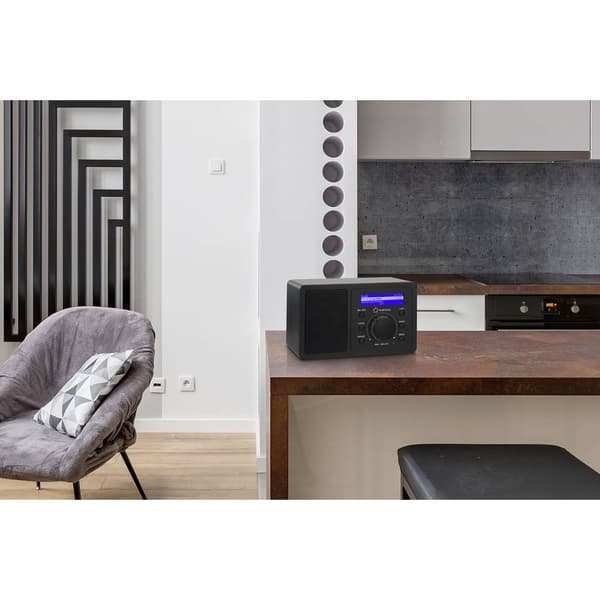 Internet-bordsradio Renkforce RF-IR-MONO1 Internet DLNA-kompatibel Svart