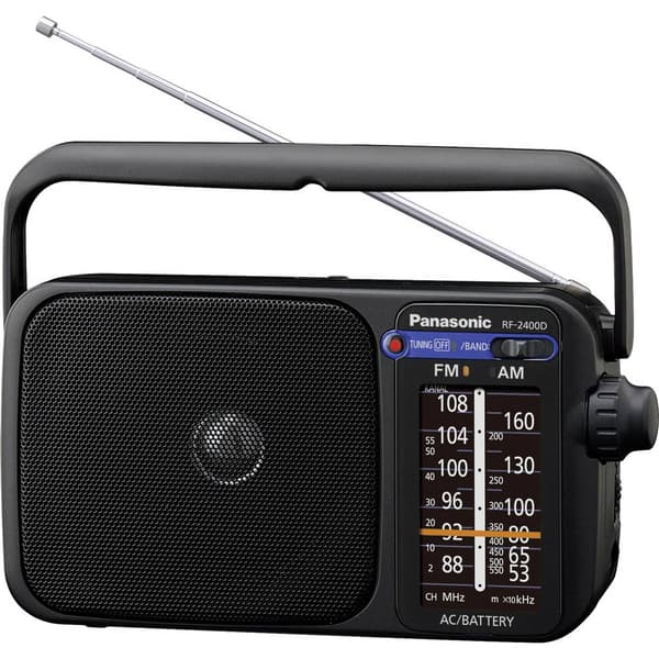 Väskradio Panasonic RF-2400DEG FM Svart