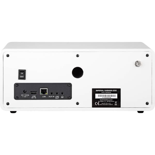 Internet-bordsradio Imperial Dabman i200 DAB+, FM, Internet Vit