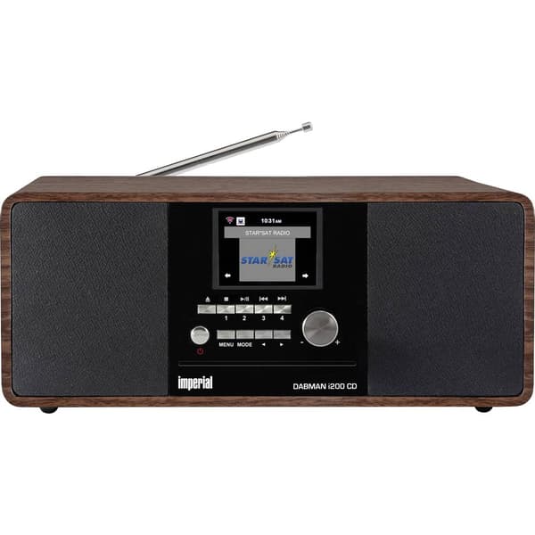 Internet-bordsradio Imperial DABMAN i200CD DAB+, FM, Internet DLNA-kompatibel Trä