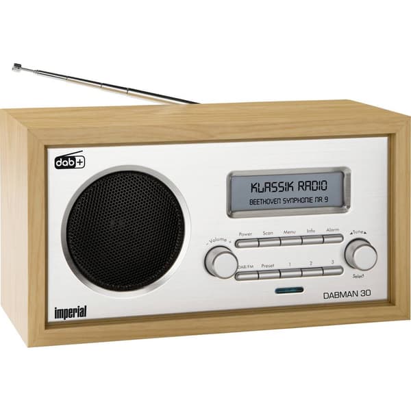 Bordsradio Imperial DABMAN 30 DAB+, FM Trä