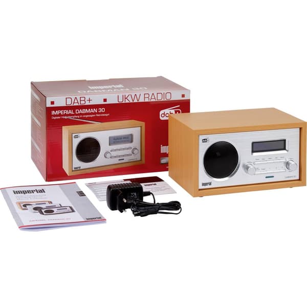 Bordsradio Imperial DABMAN 30 DAB+, FM Trä