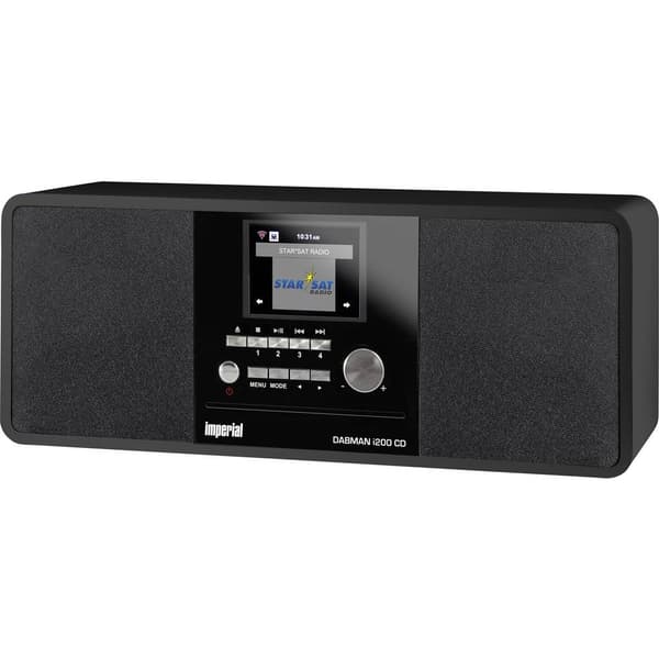 Internet-bordsradio Imperial DABMAN i200CD DAB+, FM, Internet DLNA-kompatibel Svart