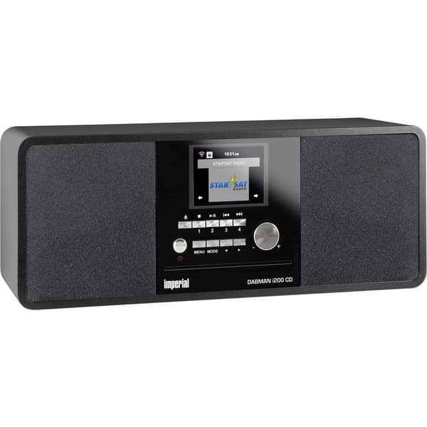 Internet-bordsradio Imperial DABMAN i200CD DAB+, FM, Internet DLNA-kompatibel Svart