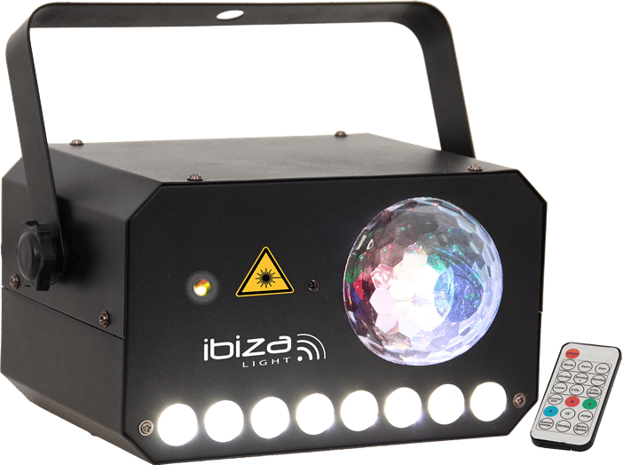 Ibiza laser + LED valoefekti