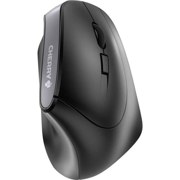 CHERRY MW 4500 Ergonomisk mus Trådlös Optisk Svart 6 Knappar 1200 dpi Ergonomisk