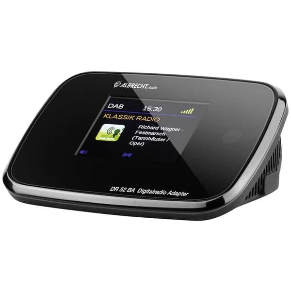 Radio-adapter Albrecht DR 52 BA DAB+, FM Svart