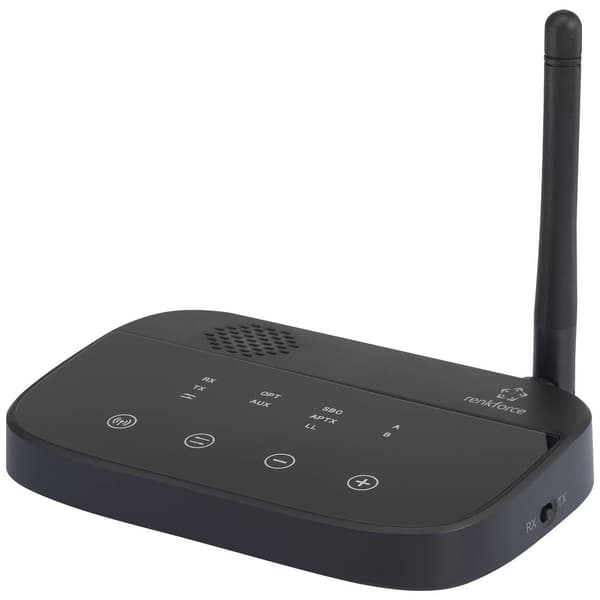 Renkforce BTHP-100 Bluetooth musiksändare/mottagare Kommunikation - Bluetooth version: 4.2, aptX®, SBC 100 m AptX-Tekno