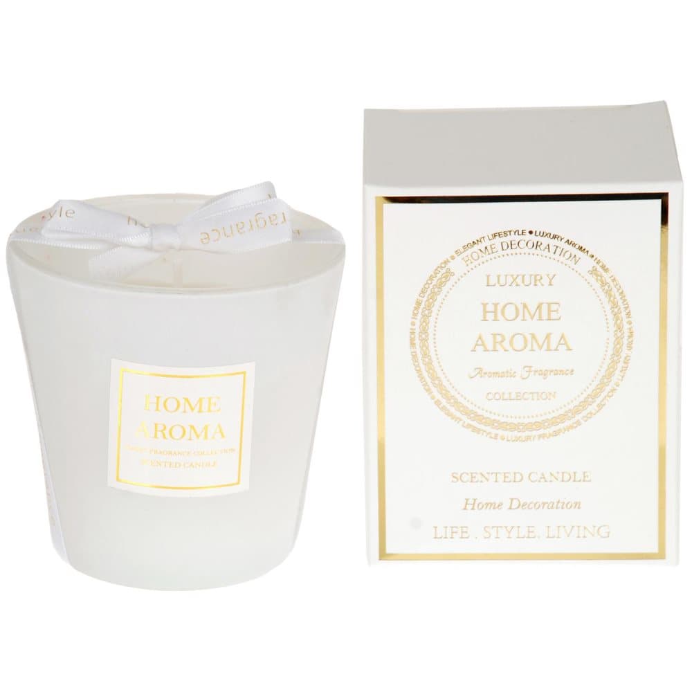 Doftljus Cotton vit i presentask