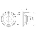 Miniatyrbild 2 av 2: Visaton W 200 - 4 Ohm 8 tum 20.6 cm Bashögtalare 50 W 4 Ω