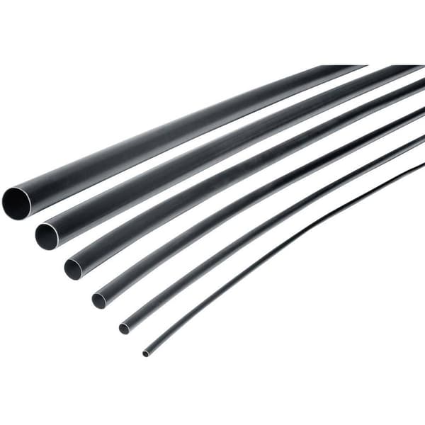 HellermannTyton 315-13004 Krympslang med lim Svart 12 mm 4 mm Krympförhållande:3:1 1 m