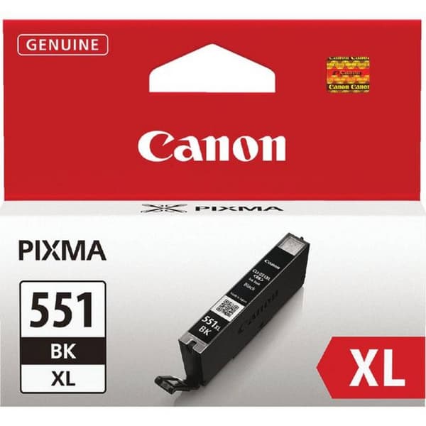 Canon Bläck CLI-551BK XL Original Foto Svart 6443B001