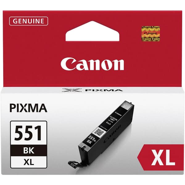 Canon Bläck CLI-551BK XL Original Foto Svart 6443B001