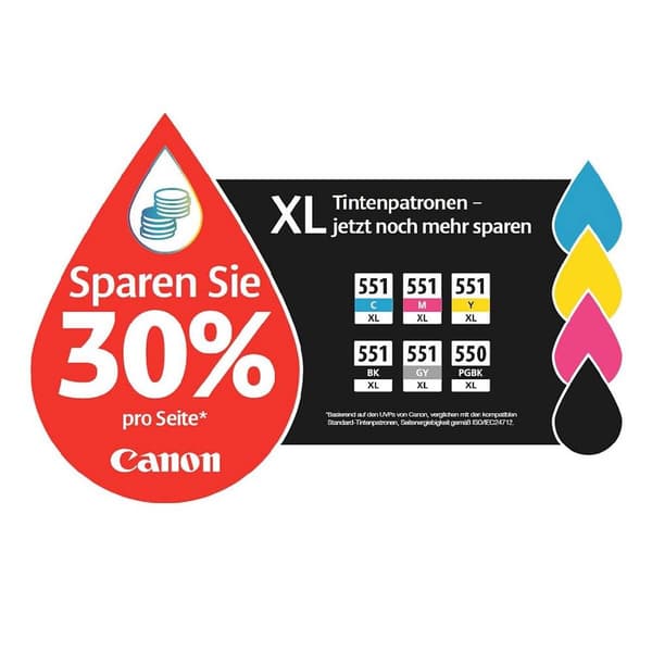 Canon Bläck CLI-551GY XL Original Grå 6447B001