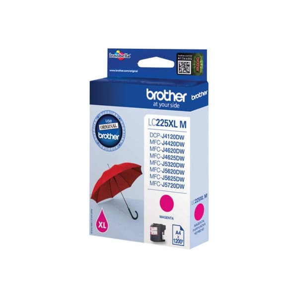 Brother Bläck LC-225XLM Original Magenta LC225XLM