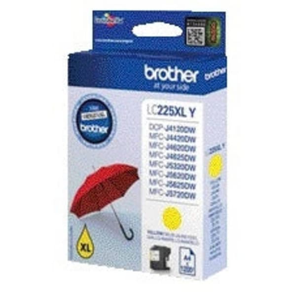 Brother Bläck LC-225XLY Original Gul LC225XLY
