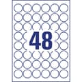 Miniatyrbild 4 av 4: Avery-Zweckform L4716REV-20 Folieetiketter Ø 30 mm Folie Vit 960 st Repositionerbart Laser, färg, Laser, Färgkopiator,