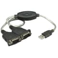 Miniatyrbild 4 av 4: Manhattan Seriell, USB 1.1 Anslutningskabel [2x D-SUB hane 9-pol - 1x USB 2.0 A hane] 0.45 m Svart, Silver