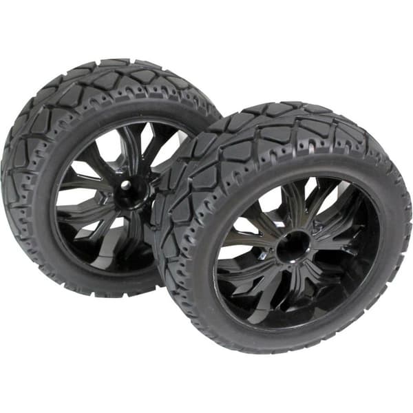 Absima 1:10 Buggy Kompletta hjul Tarmac forward 5 ekrar Svart 1 par