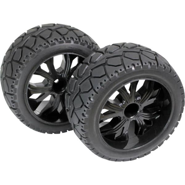Absima 1:10 Buggy Kompletta hjul Tarmac forward 5 ekrar Svart 1 par