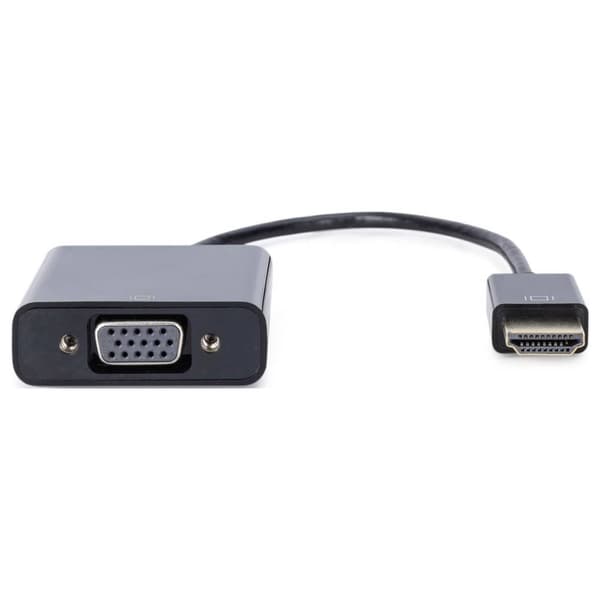 Digitus DA-70461 HDMI / VGA Adapter [1x HDMI hane - 1x VGA hona, Telejack 3.5 mm] Svart 10.00 cm