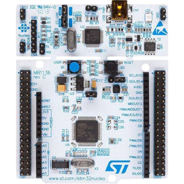 STMicroelectronics NUCLEO-F401RE Utvecklingskort NUCLEO-F401RE STM32 F4 Series