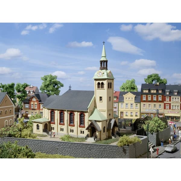 Börnichen kyrka H0, TT Auhagen 12229 Multifärg