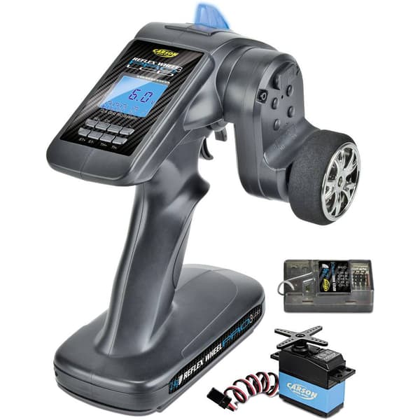 Carson Modellsport Reflex Wheel Pro III LCD Marine Sändare med pistolgrep 2,4 GHz Antal kanaler: 3 inkl. mottagare