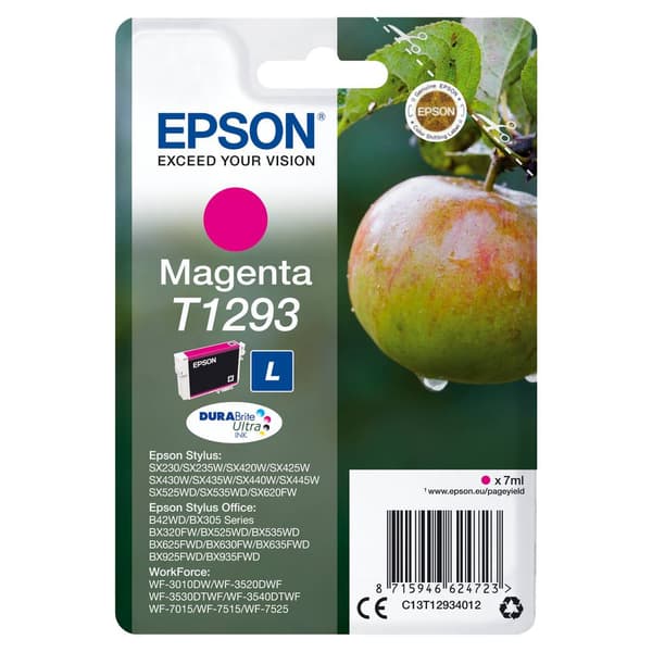 Epson Bläck T1293 Original Magenta C13T12934012