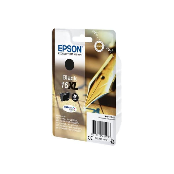 Epson Bläck T1631, 16XL Original Svart C13T16314012