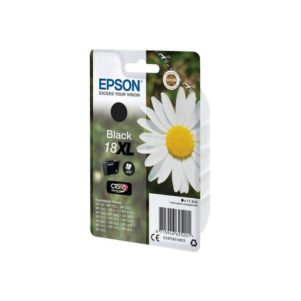 Epson Bläck T1811, 18XL Original Svart C13T18114012