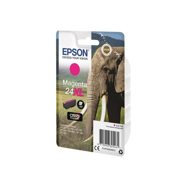 Epson Bläck T2433, 24XL Original Magenta C13T24334012