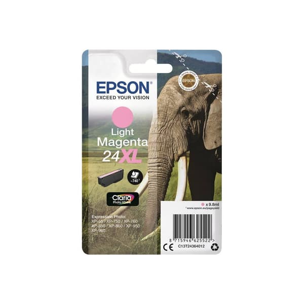 Epson Bläck T2436, 24XL Original Ljus magenta C13T24364012