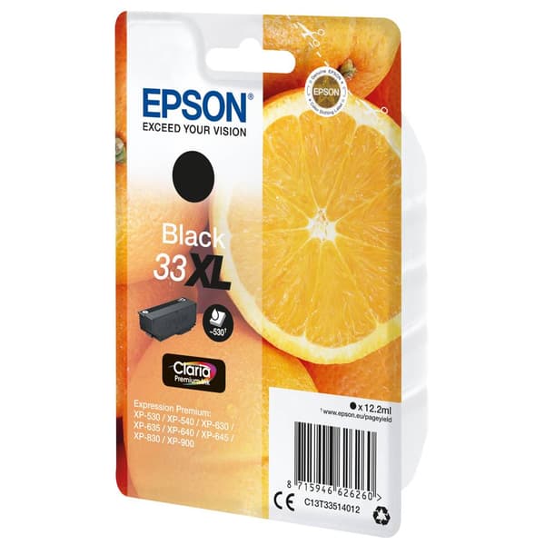 Epson Bläck T3351, 33XL Original Svart C13T33514012
