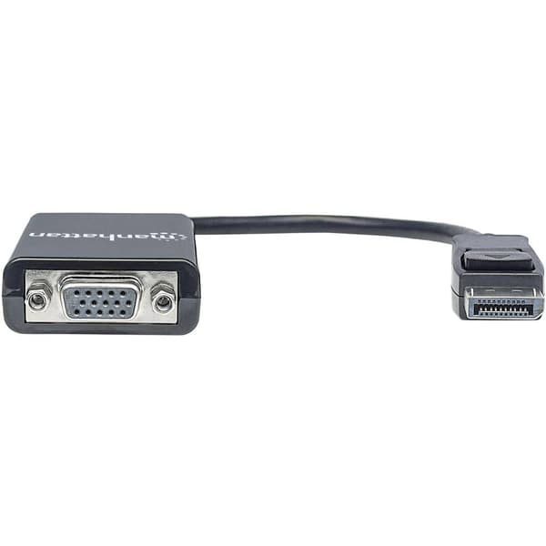 Manhattan 151962 DisplayPort / VGA Adapter [1x DisplayPort hane - 1x VGA hona] Svart UL-certifierad 15.00 cm