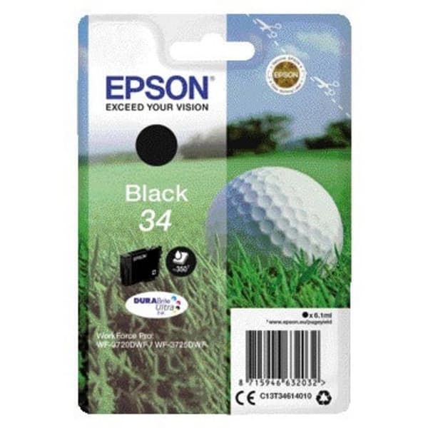 Epson Bläck T3461, 34 Original Svart C13T34614010