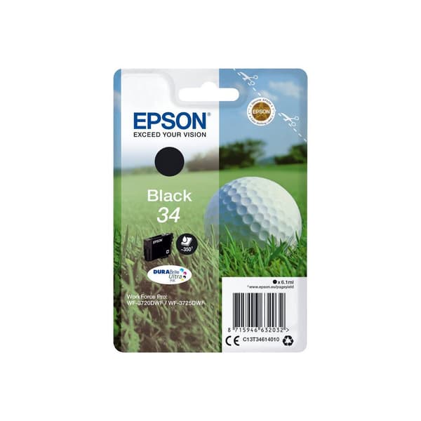 Epson Bläck T3461, 34 Original Svart C13T34614010