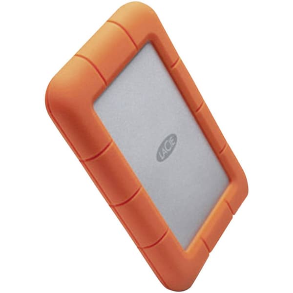 LaCie Rugged Mini 4 TB Extern hårddisk 2.5 USB 3.2 Gen 1 Silver, Orange 9000633