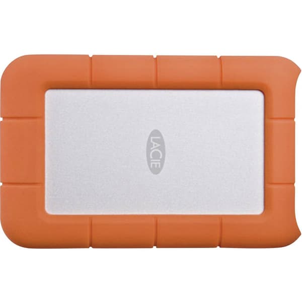 LaCie Rugged Mini 4 TB Extern hårddisk 2.5 USB 3.2 Gen 1 Silver, Orange 9000633