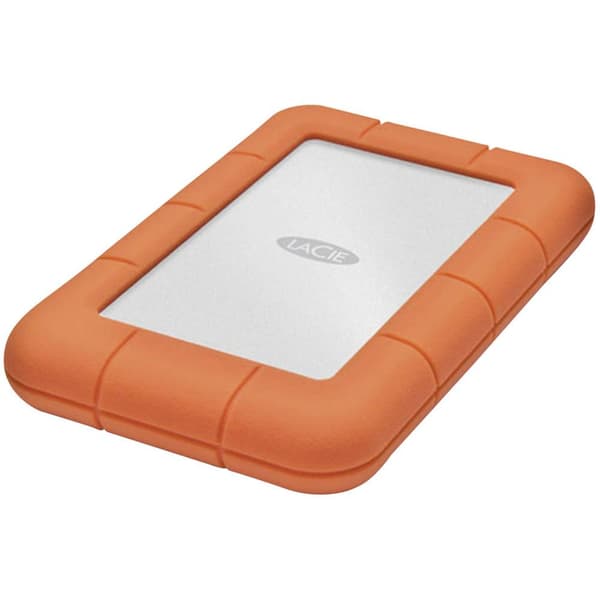 LaCie Rugged Mini 4 TB Extern hårddisk 2.5 USB 3.2 Gen 1 Silver, Orange 9000633
