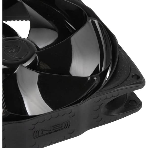 NoiseBlocker NB-eLoop B12-PS Black Edition Chassi-fläkt Svart (B x H x D) 120 x 120 x 25 mm