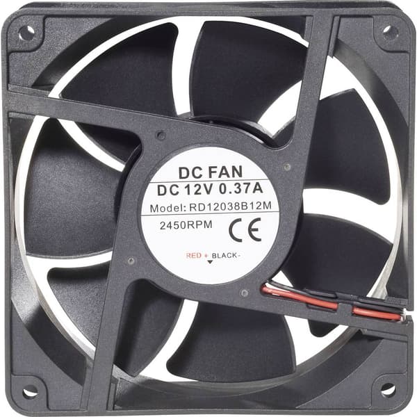 TRU COMPONENTS RD12038B12L1 Axialfläkt 12 V/DC 111 m³/h (L x B x H) 120 x 120 x 38 mm