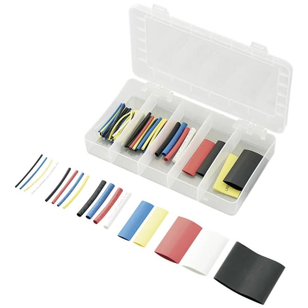 TRU COMPONENTS 1566617 Krympslang sortiment Krympförhållande:2:1 119 delar