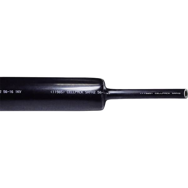 CellPack 144498 Krympslang med lim Svart 21 mm 7 mm Krympförhållande:3:1 1 st